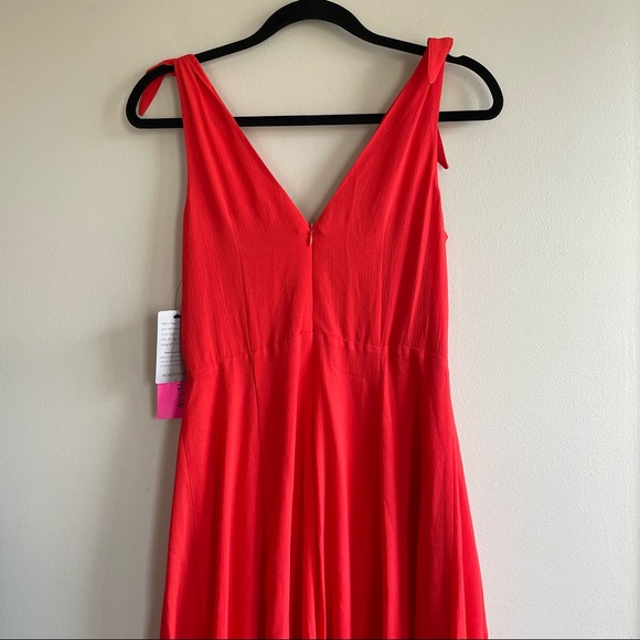 New. Betsey Johnson Georgette Crepe Sleeveless Dress Size 4 - Picture 7 of 7